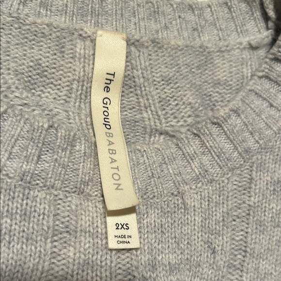 Babaton Heather Gray Cable Knit Sweater - Picture 2 of 3